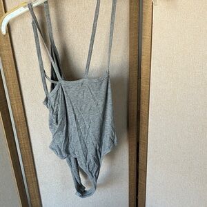 FINAL MARKDOWN Bozzolo Heather grey bodysuit large